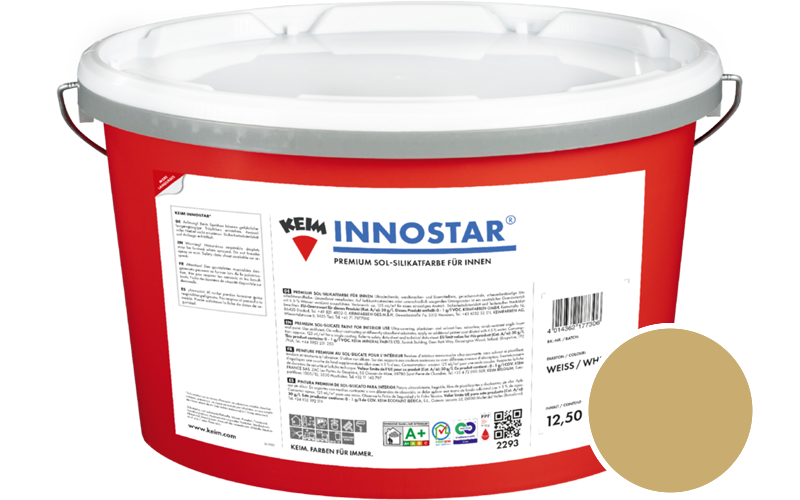 KEIM Innostar 12,5L Silikatfarbe f�r innen / Get�nt im Farbton 9329
