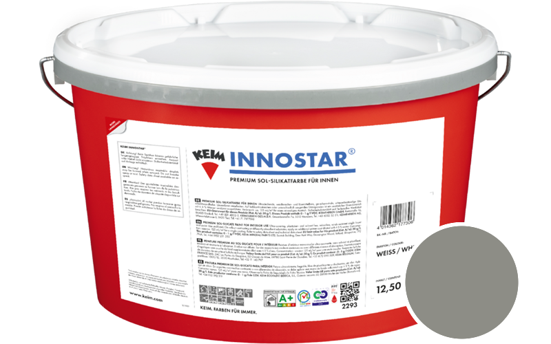 KEIM Innostar 12,5L Silikatfarbe f�r innen / Get�nt im Farbton 9505