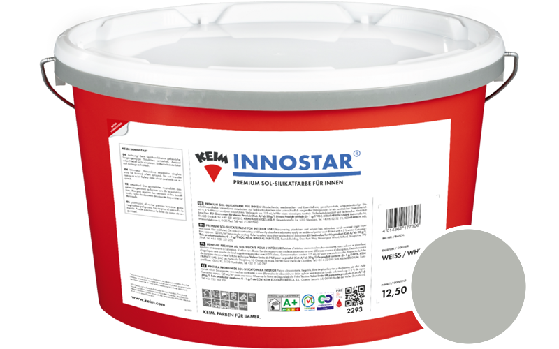KEIM Innostar 12,5L Silikatfarbe f�r innen / Get�nt im Farbton 9510
