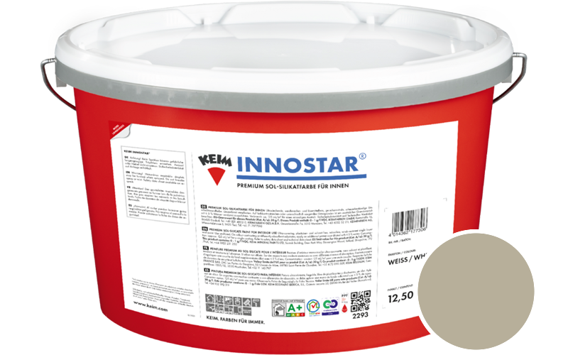 KEIM Innostar 5L Silikatfarbe f�r innen / Get�nt im Farbton 9529