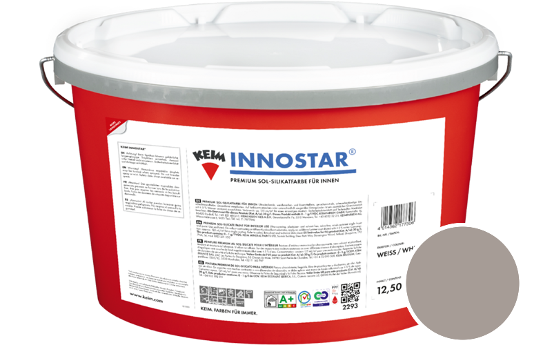 KEIM Innostar 5L Silikatfarbe f�r innen / Get�nt im Farbton 9567