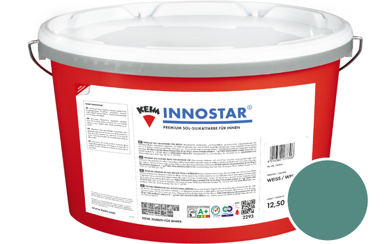 KEIM Innostar 5L Silikatfarbe f�r innen / Get�nt im Farbton RAL 6033 Minttuerkis