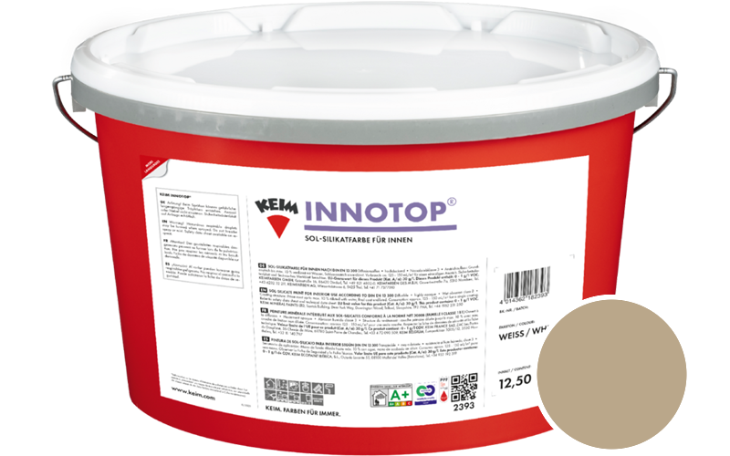KEIM Innotop 2,5L Silikatfarbe f�r innen / Get�nt im Farbton 107