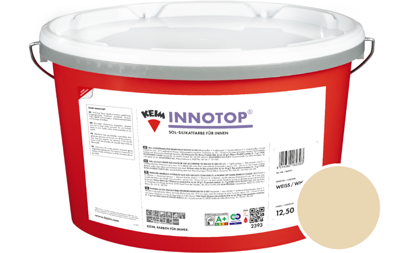 KEIM Innotop 12,5L Silikatfarbe f�r innen / Get�nt im Farbton 9055
