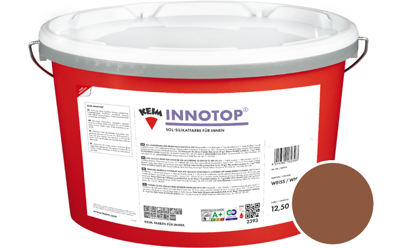 KEIM Innotop 2,5L Silikatfarbe f�r innen / Get�nt im Farbton 9122