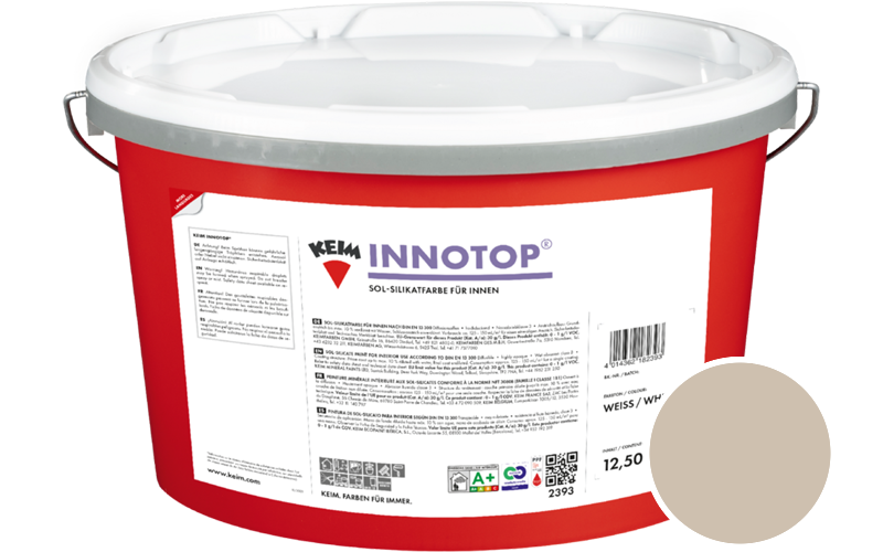 KEIM Innotop 12,5L Silikatfarbe f�r innen / Get�nt im Farbton 9292