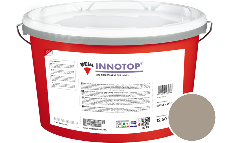 KEIM Innotop 2,5L Silikatfarbe f�r innen / Get�nt im Farbton 9307