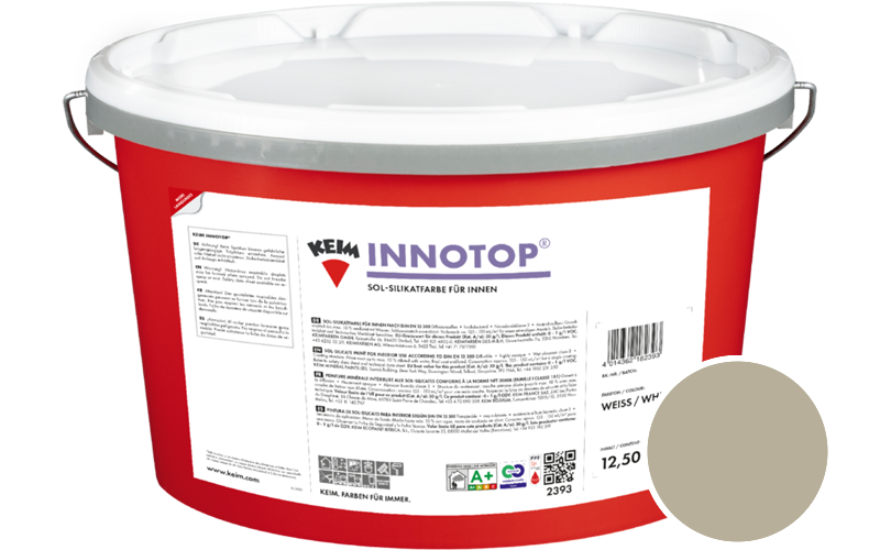 KEIM Innotop 12,5L Silikatfarbe f�r innen / Get�nt im Farbton 9529