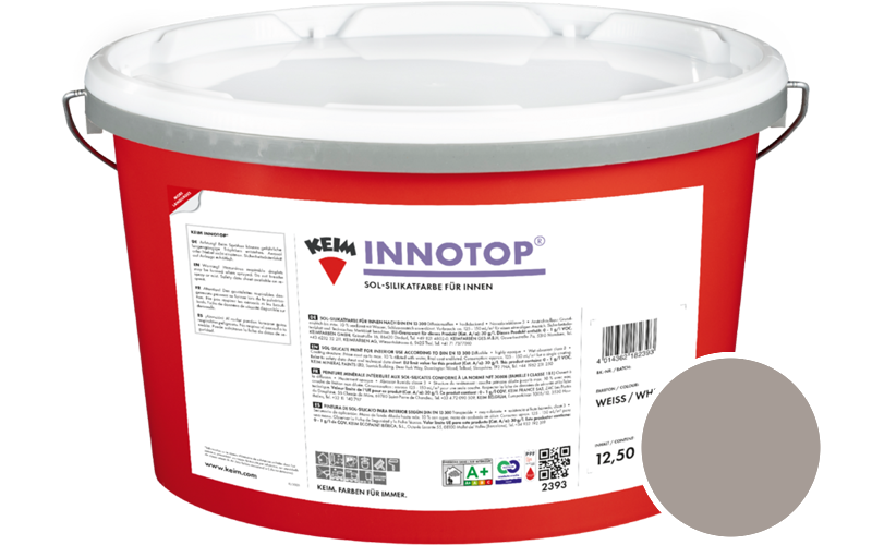 KEIM Innotop 12,5L Silikatfarbe f�r innen / Get�nt im Farbton 9567