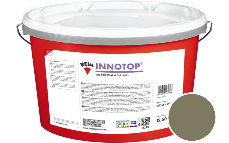 KEIM Innotop 2,5L Silikatfarbe f�r innen / Get�nt im Farbton RAL 6013 Schilfgr�n