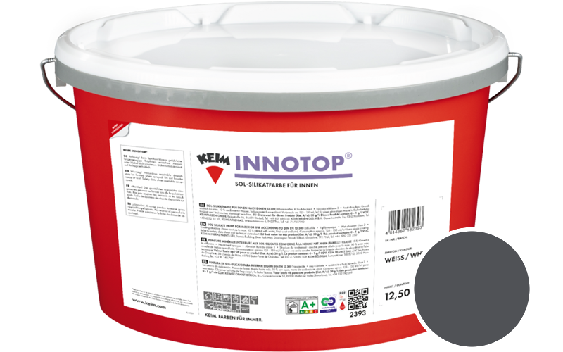 KEIM Innotop 5L Silikatfarbe f�r innen / Get�nt im Farbton RAL 7024 Graphitgrau