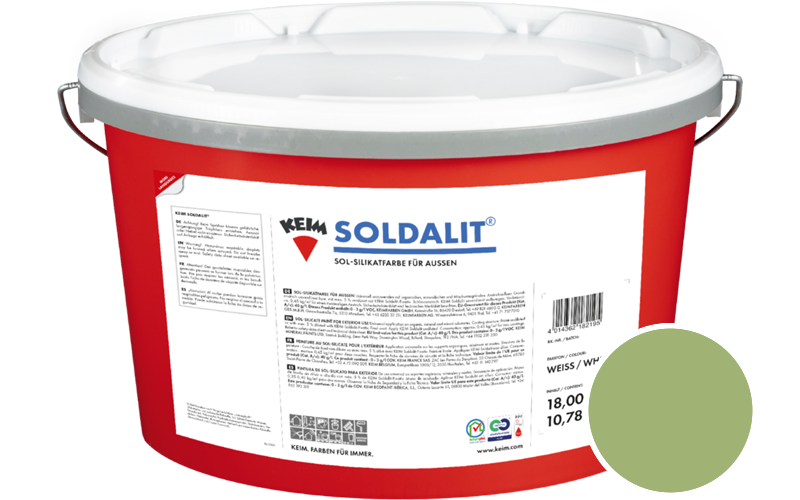 KEIM Soldalit 18kg Silikat-Fassadenfarbe / Get�nt im Farbton 168