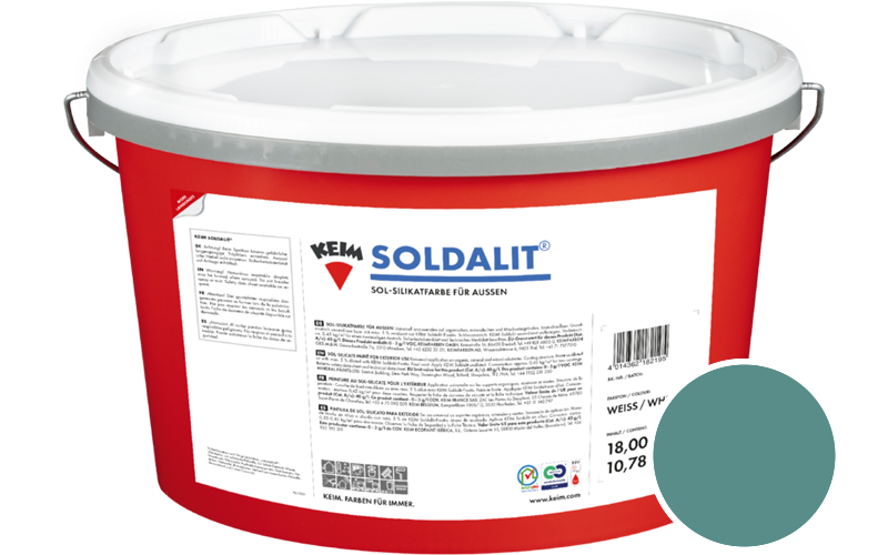 KEIM Soldalit 18kg Silikat-Fassadenfarbe / Get�nt im Farbton 176