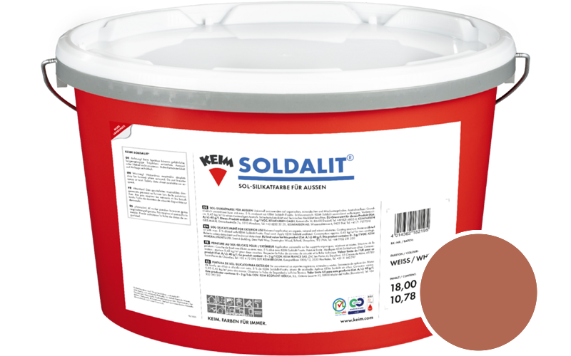 KEIM Soldalit 2,5kg Silikat-Fassadenfarbe / Get�nt im Farbton 195