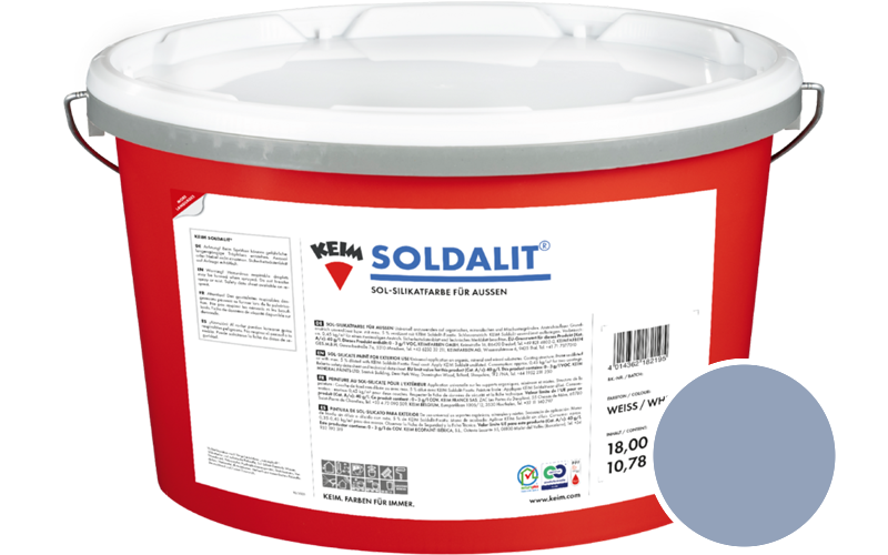 KEIM Soldalit 5kg Silikat-Fassadenfarbe / Get�nt im Farbton 235