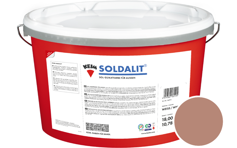 KEIM Soldalit 18kg Silikat-Fassadenfarbe / Get�nt im Farbton 67