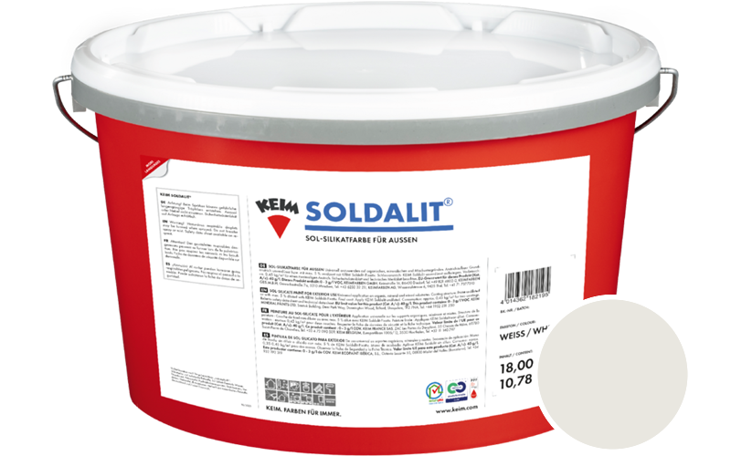 KEIM Soldalit 5kg Silikat-Fassadenfarbe / Get�nt im Farbton 71