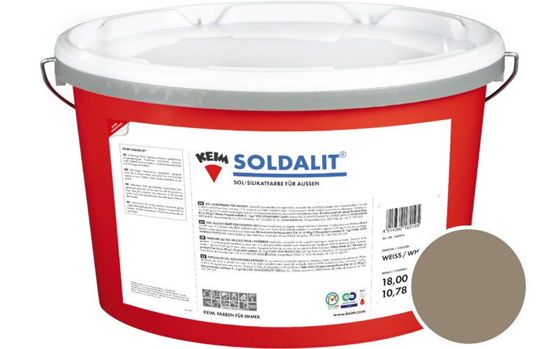 KEIM Soldalit 5kg Silikat-Fassadenfarbe / Get�nt im Farbton 76