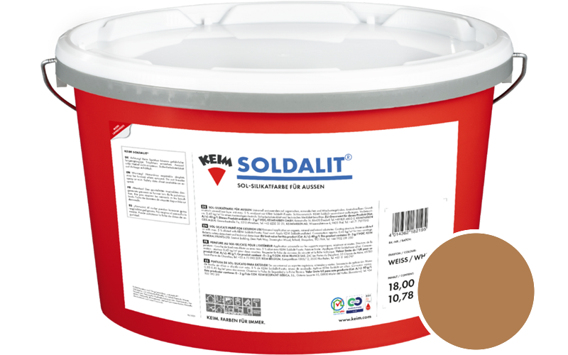 KEIM Soldalit 18kg Silikat-Fassadenfarbe / Get�nt im Farbton 9084