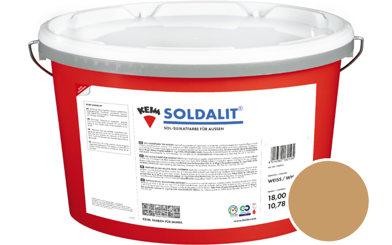 KEIM Soldalit 18kg Silikat-Fassadenfarbe / Get�nt im Farbton 9087