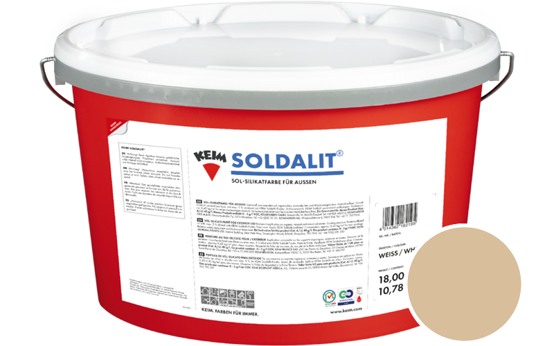 KEIM Soldalit 18kg Silikat-Fassadenfarbe / Get�nt im Farbton 9092