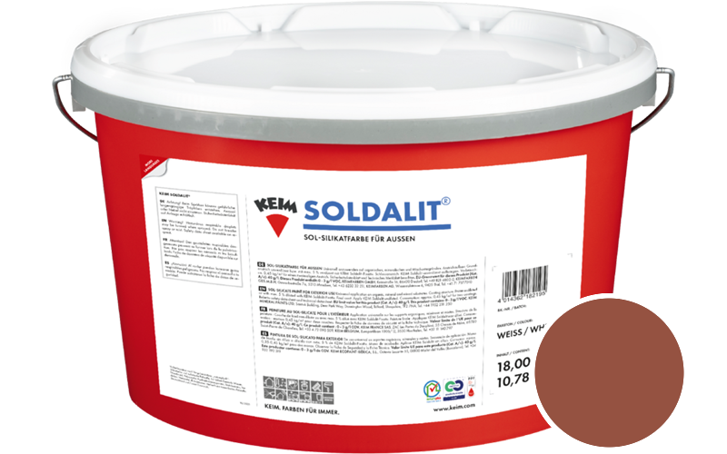 KEIM Soldalit 2,5kg Silikat-Fassadenfarbe / Get�nt im Farbton 9162