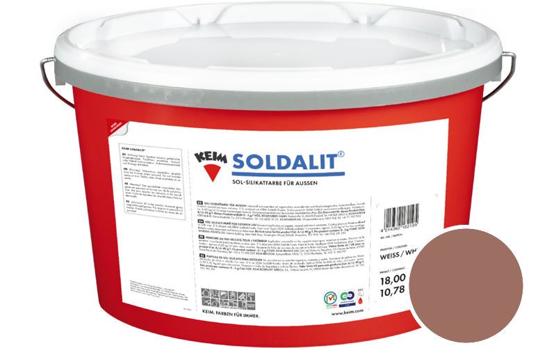 KEIM Soldalit 18kg Silikat-Fassadenfarbe / Get�nt im Farbton 9183