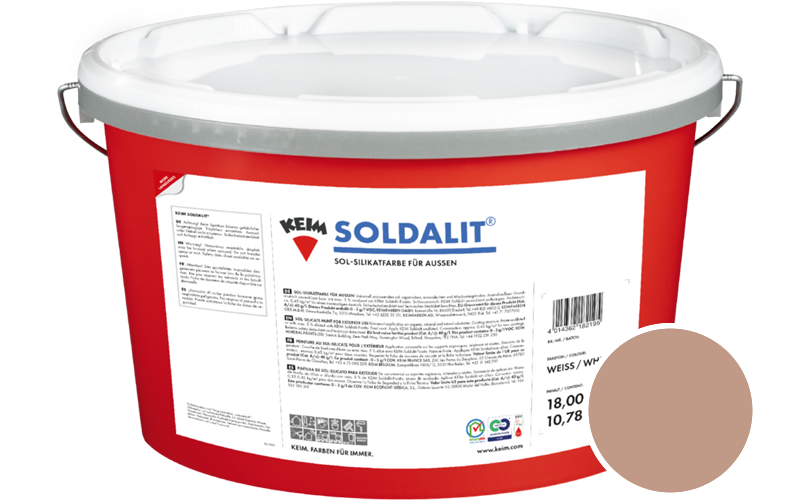 KEIM Soldalit 18kg Silikat-Fassadenfarbe / Get�nt im Farbton 9187