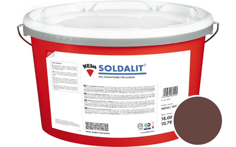 KEIM Soldalit 18kg Silikat-Fassadenfarbe / Get�nt im Farbton 9200