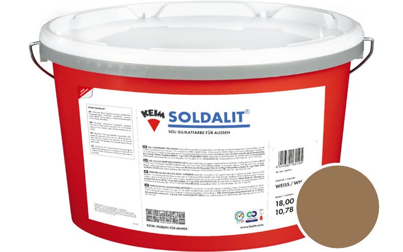 KEIM Soldalit 18kg Silikat-Fassadenfarbe / Get�nt im Farbton 9243