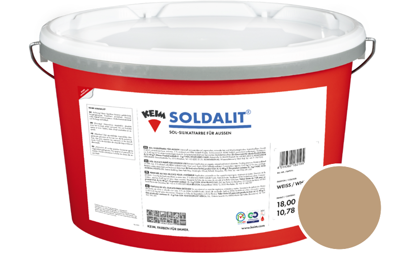 KEIM Soldalit 5kg Silikat-Fassadenfarbe / Get�nt im Farbton 9248
