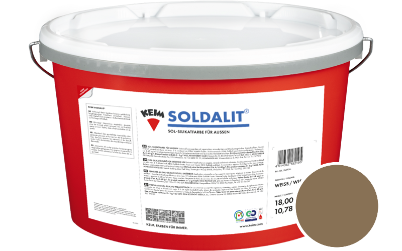 KEIM Soldalit 18kg Silikat-Fassadenfarbe / Get�nt im Farbton 9263