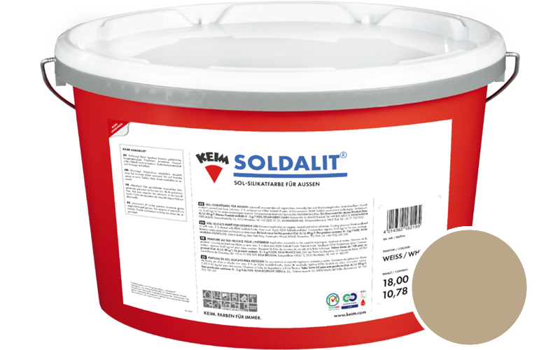 KEIM Soldalit 18kg Silikat-Fassadenfarbe / Get�nt im Farbton 9268