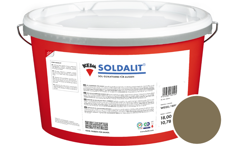 KEIM Soldalit 18kg Silikat-Fassadenfarbe / Get�nt im Farbton 9323
