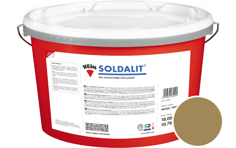 KEIM Soldalit 5kg Silikat-Fassadenfarbe / Get�nt im Farbton 9325