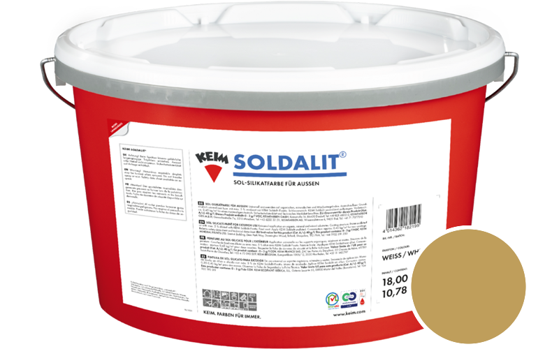 KEIM Soldalit 5kg Silikat-Fassadenfarbe / Get�nt im Farbton 9328