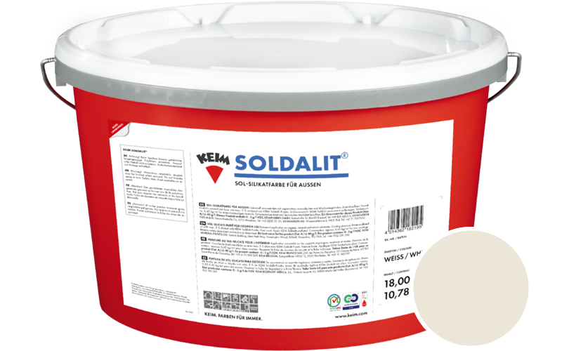 KEIM Soldalit 18kg Silikat-Fassadenfarbe / Get�nt im Farbton 9339