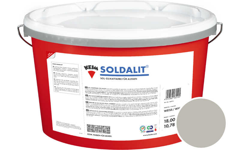 KEIM Soldalit 2,5kg Silikat-Fassadenfarbe / Get�nt im Farbton 9471