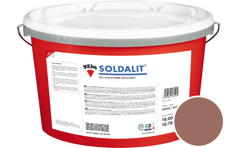 KEIM Soldalit 2,5kg Silikat-Fassadenfarbe / Get�nt im Farbton 95