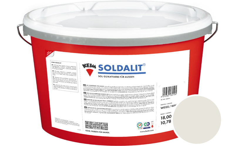 KEIM Soldalit 18kg Silikat-Fassadenfarbe / Get�nt im Farbton 9870