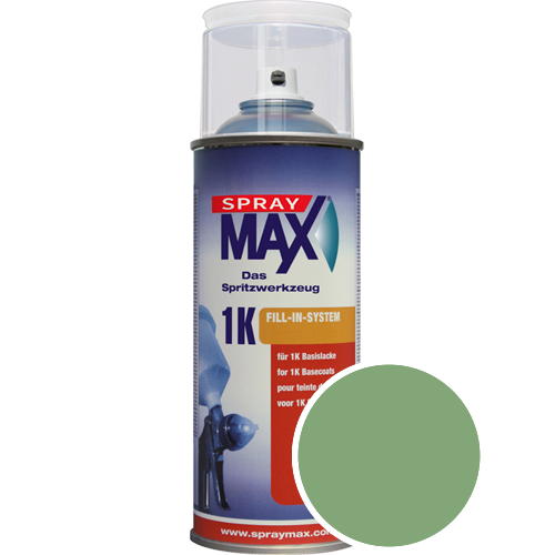 SprayMax Lackspray mit Caparol Seidenmatt-Buntlack - 400ml Spraydose in Wunschfarbe Lackspraydose / Getnt im Farbton Agave 100