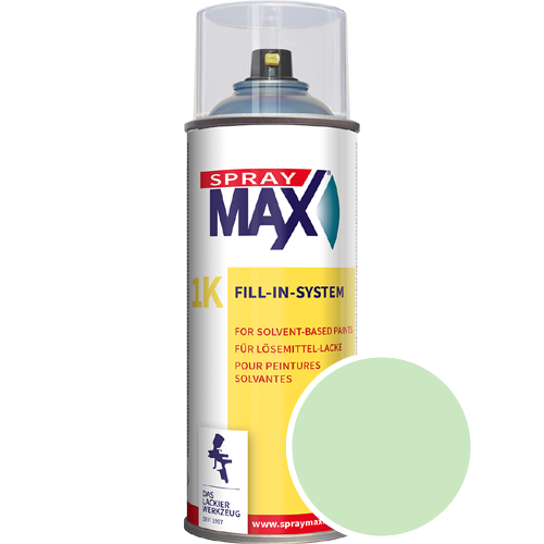 SprayMax Lackspray mit Caparol Seidenmatt-Buntlack - 400ml Spraydose in Wunschfarbe Lackspraydose / Get�nt im Farbton Agave 110