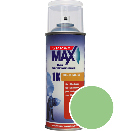 SprayMax Lackspray mit Caparol Seidenmatt-Buntlack - 400ml Spraydose in Wunschfarbe Lackspraydose / Getnt im Farbton Agave 140