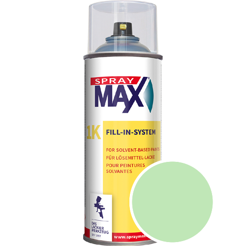 SprayMax Lackspray mit Caparol Seidenmatt-Buntlack - 400ml Spraydose in Wunschfarbe Lackspraydose / Get�nt im Farbton Agave 150