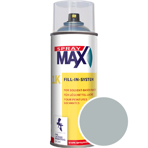SprayMax Lackspray mit Caparol Seidenmatt-Buntlack - 400ml Spraydose in Wunschfarbe Lackspraydose / Get�nt im Farbton Alucryl 35