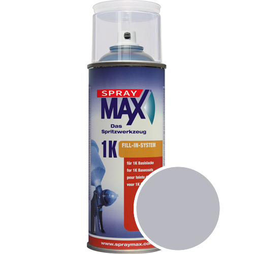 SprayMax Lackspray mit Caparol Seidenmatt-Buntlack - 400ml Spraydose in Wunschfarbe Lackspraydose / Getnt im Farbton Alucryl 50