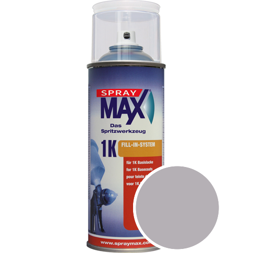 SprayMax Lackspray mit Caparol Seidenmatt-Buntlack - 400ml Spraydose in Wunschfarbe Lackspraydose / Getnt im Farbton Alucryl 60