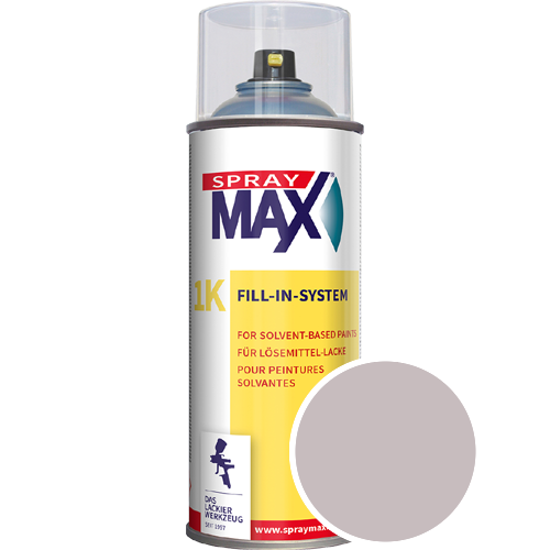 SprayMax Lackspray mit Caparol Seidenmatt-Buntlack - 400ml Spraydose in Wunschfarbe Lackspraydose / Get�nt im Farbton Alucryl 65