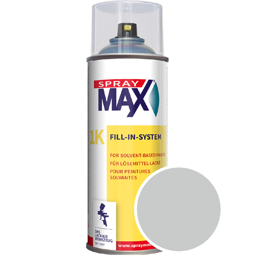 SprayMax Lackspray mit Caparol Seidenmatt-Buntlack - 400ml Spraydose in Wunschfarbe Lackspraydose / Get�nt im Farbton Alucryl 80
