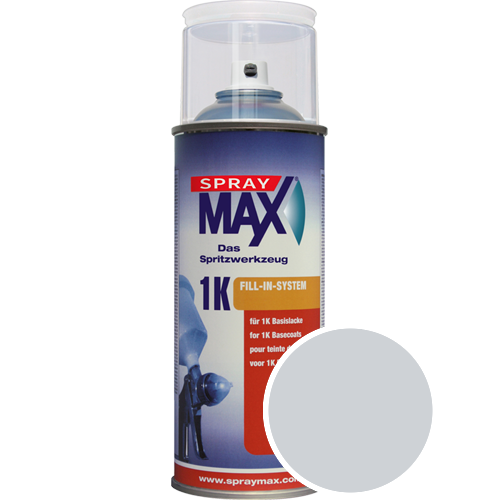 SprayMax Lackspray mit Caparol Seidenmatt-Buntlack - 400ml Spraydose in Wunschfarbe Lackspraydose / Getönt im Farbton Alucryl 85